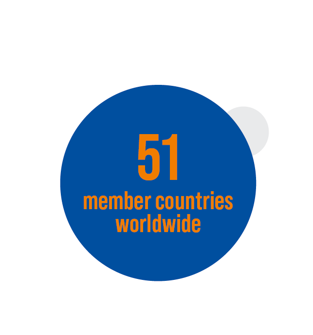 51 member countries worldwide (June 2024).